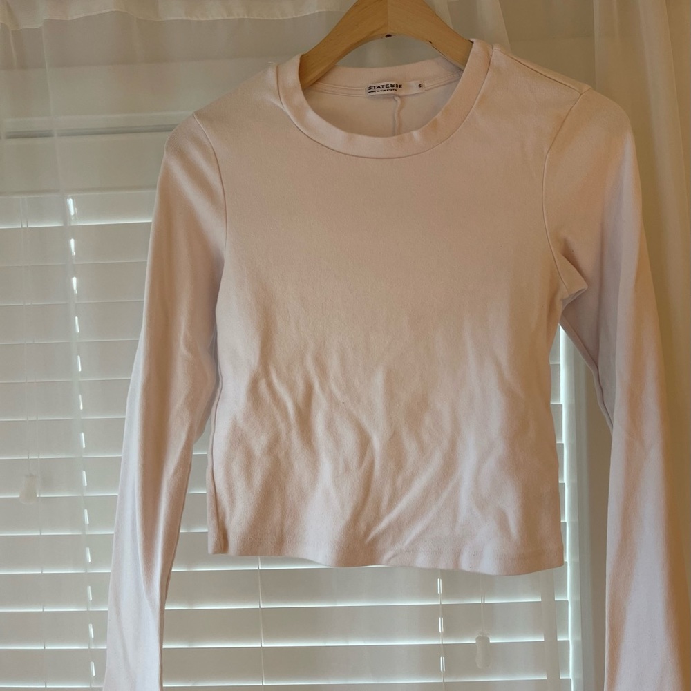 Stateside White Long Sleeve T-shirt